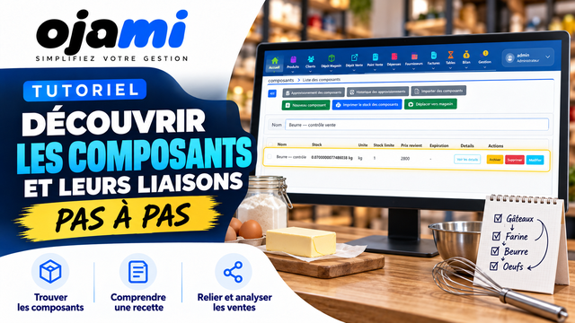 Découvrir les composants et leurs liaisons — 2 minutes | Tutoriel Ojami