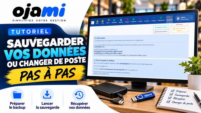 Sauvegarder, récupérer ou changer de poste | Tutoriel Ojami