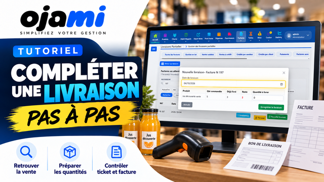 Compléter une livraison | Tutoriel Ojami