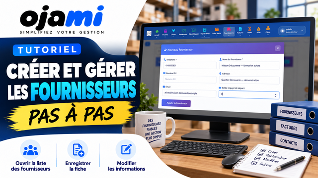 Créer et gérer les fournisseurs | Tutoriel Ojami