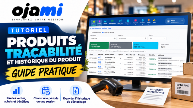 Produits — Traçabilité et historique du produit | Tutoriel Ojami