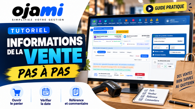 Informations de la vente | Tutoriel Ojami