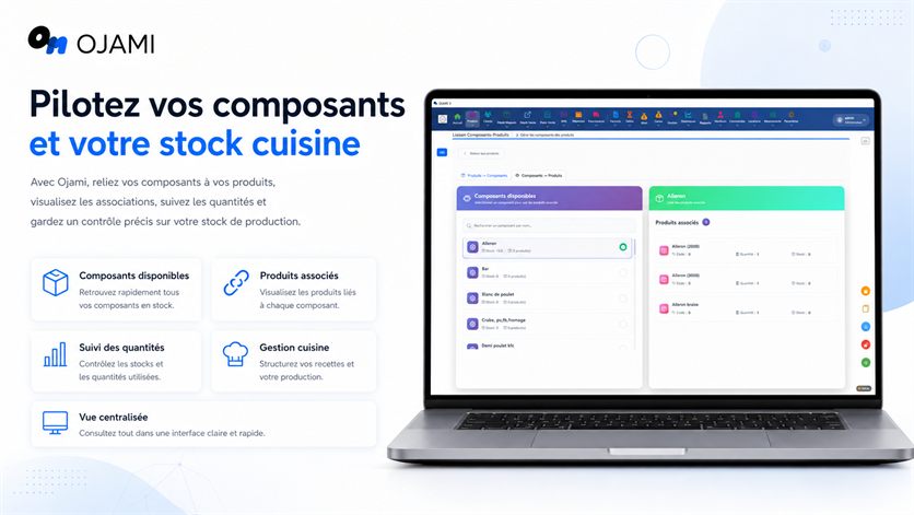Gestion du stock de cuisine dans Ojami
